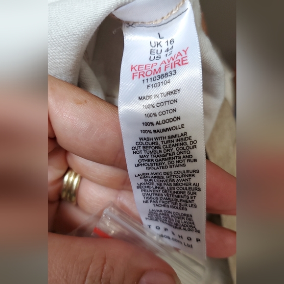 TOPSHOP CREAM FLORAL PRINT COTTON COLLARED JACKET - Picture 3 of 10